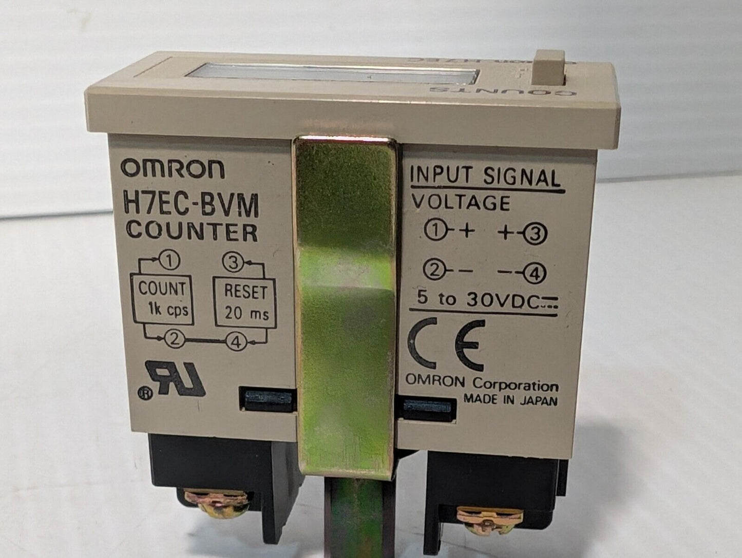 Omron H7EC-BVM 8-Digit LCD Digital Total Counter 5-30V DC - Free Shipping