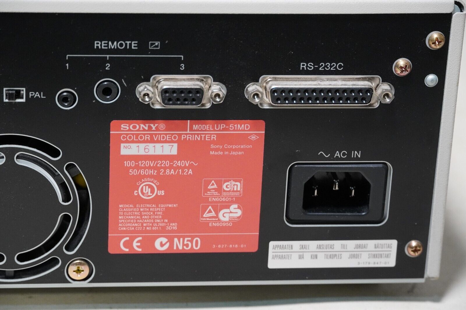 Sony UP-51MD Color Video Printer