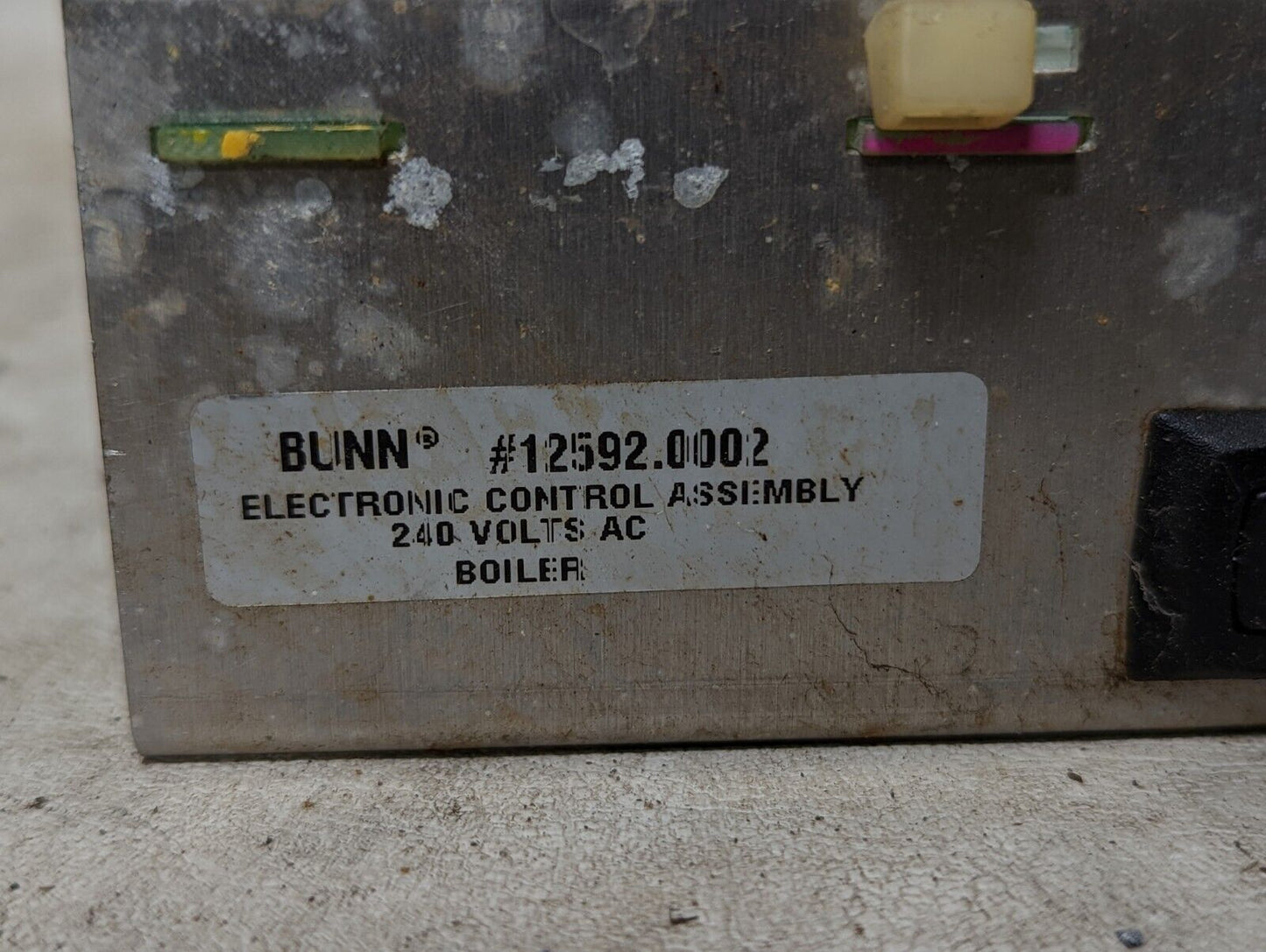 Bunn 12592.0002 electronic control assembly, 240VAC, boiler
