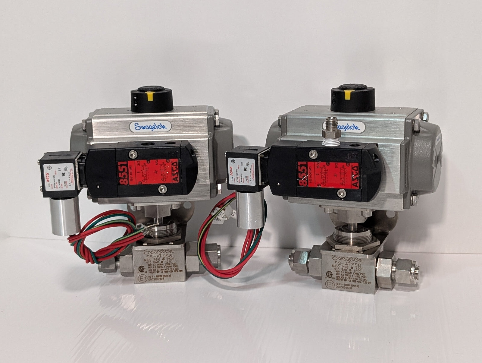 Swaglok MS-A30-4-DIN Spring Return Assy SS-AFSS8 Control Valve ASCO WT8551A001MS
