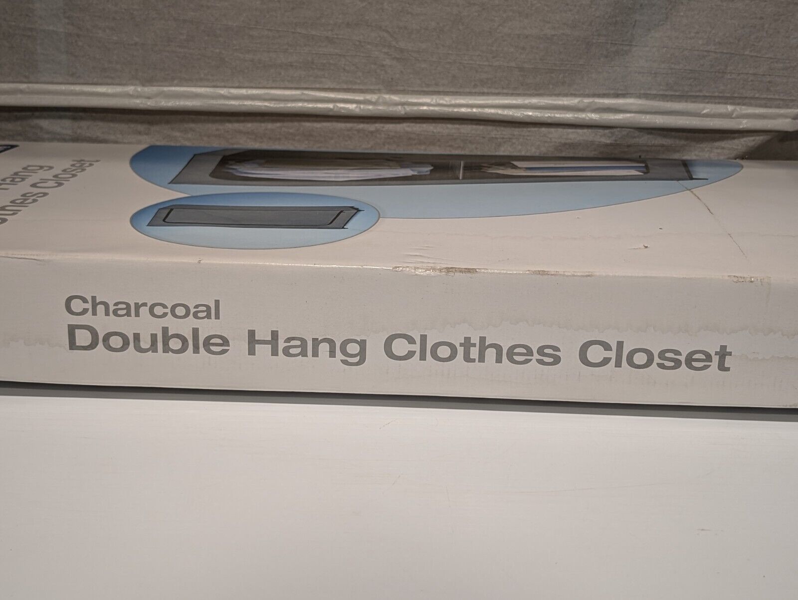 The Container Store 8739-4526 Charcoal Double Hang Clothes Closet in orig. box
