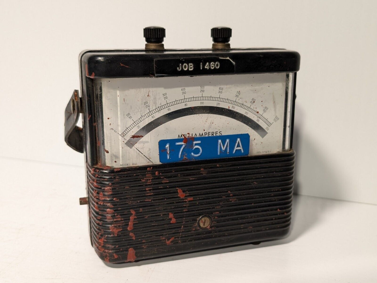Weston 901 DC milliammeter, 0-1000mA, with probes and leather handle as pictured
