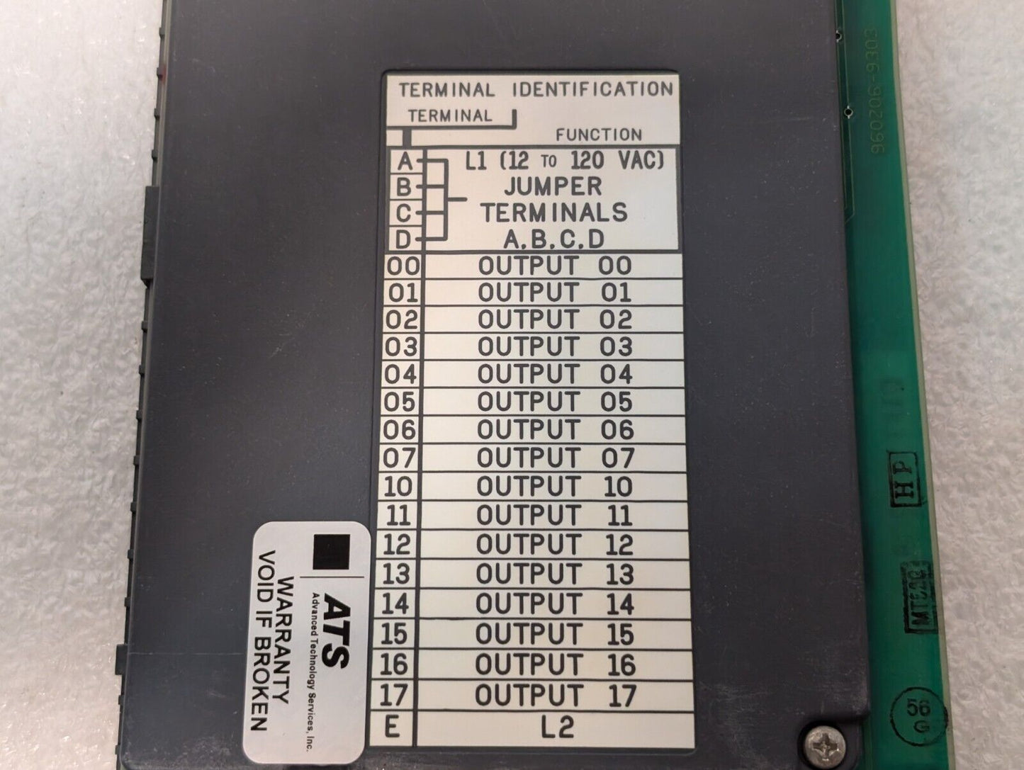 Allen Bradley 1771-OAD Digital Output Module ,PLC-5, 16-Outputs, 120VAC