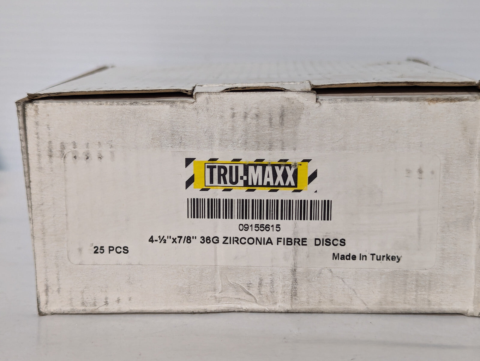 Tru-Maxx 36 Grit Zirconia Angle Grinder Fiber Discs 4-1/2"x7/8", 25 Pack