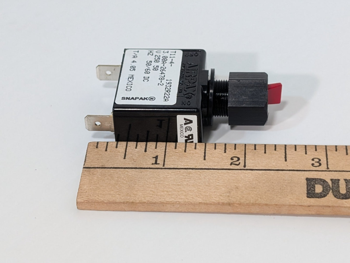 AIRPAX T11-4-3.00A-26478-2 Magnetic (Hydraulic Delay) Circuit Breaker, 3A, 1KA