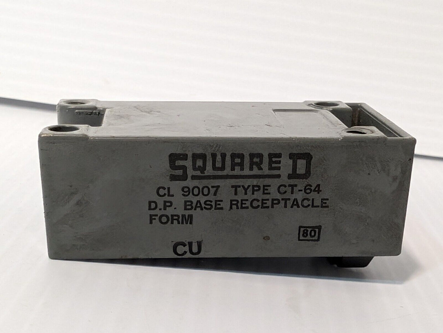 Square D, CL 9007, Type CT-64, Limit Switch Base/Receptacle