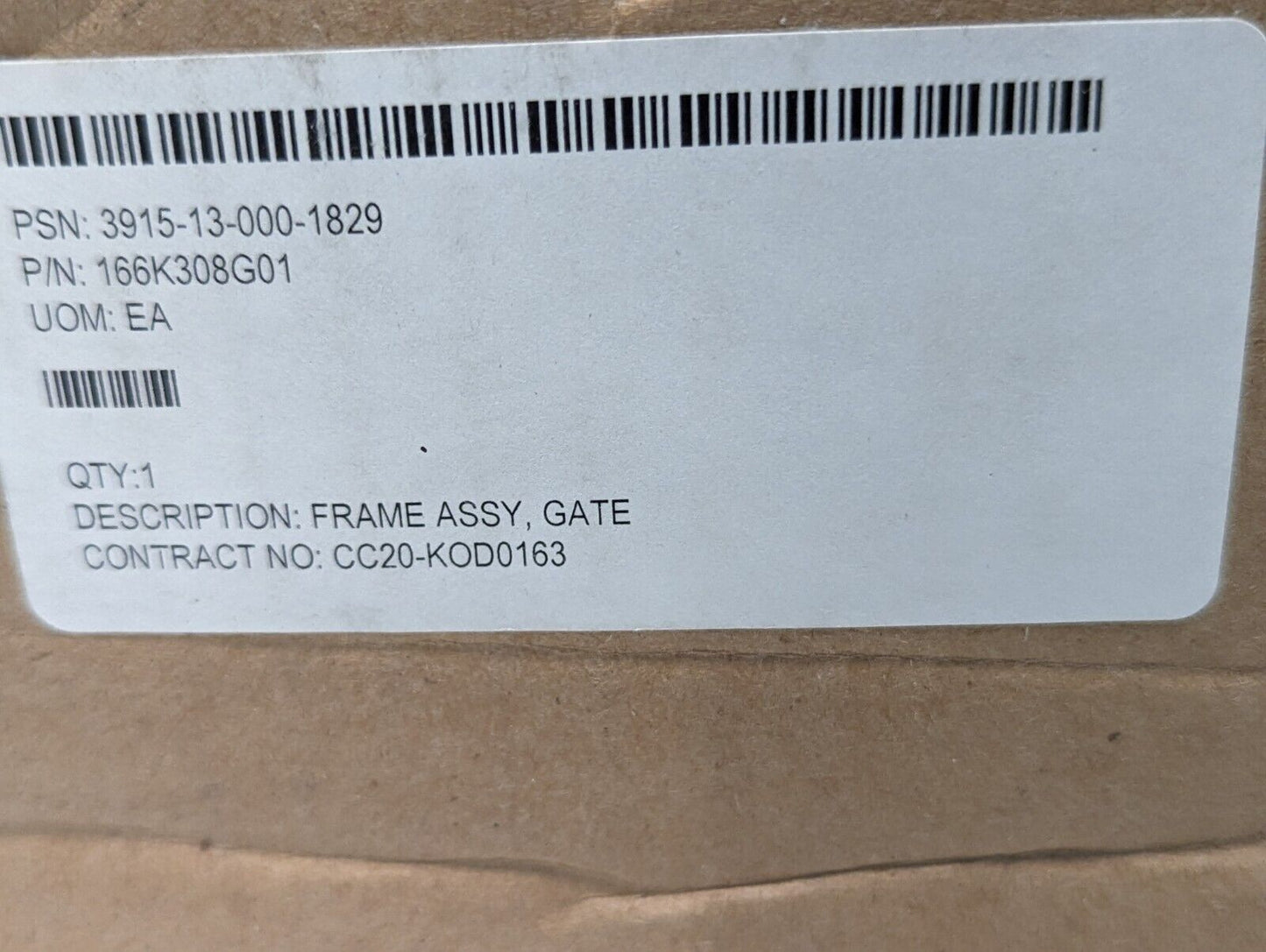 166K308G01 Gate Frame Assembly - Free Shipping