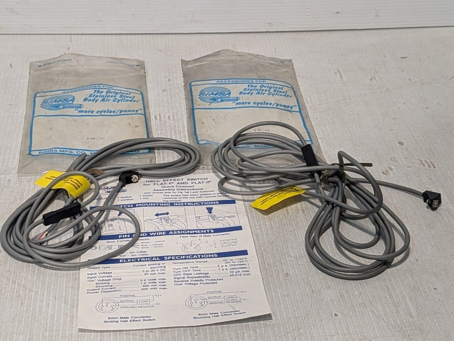 NEW Bimba HKX Solid State Reed Switch Sensor - Free Shipping+Returns