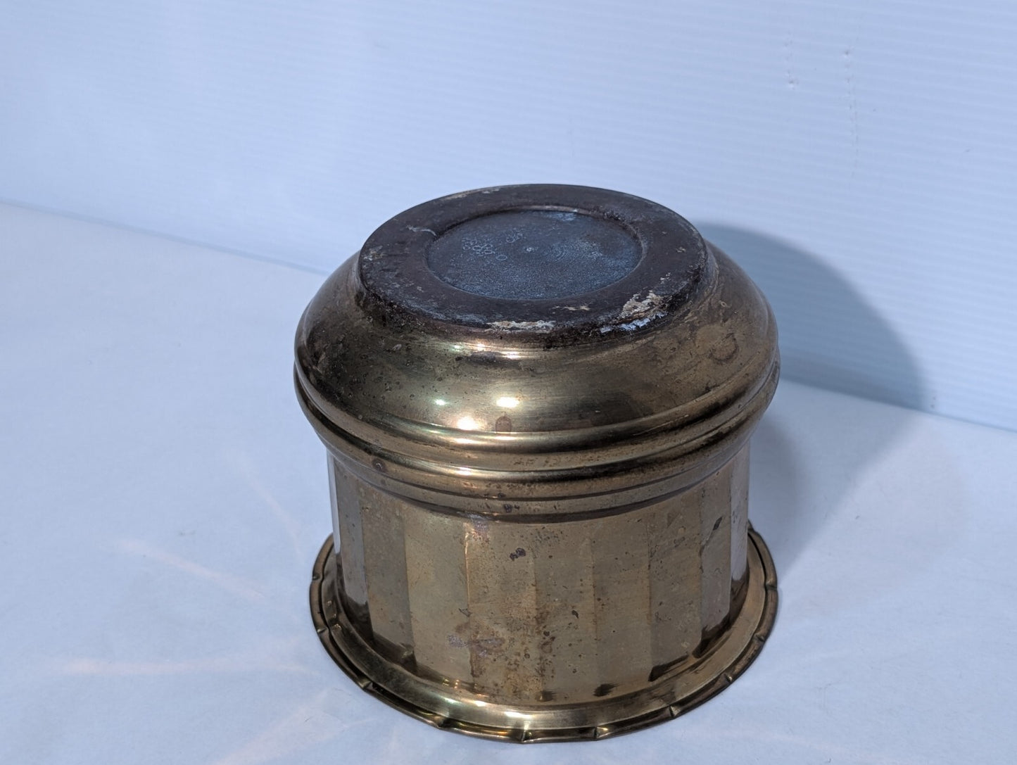 Vintage Brass Round Pot Planter Bucket