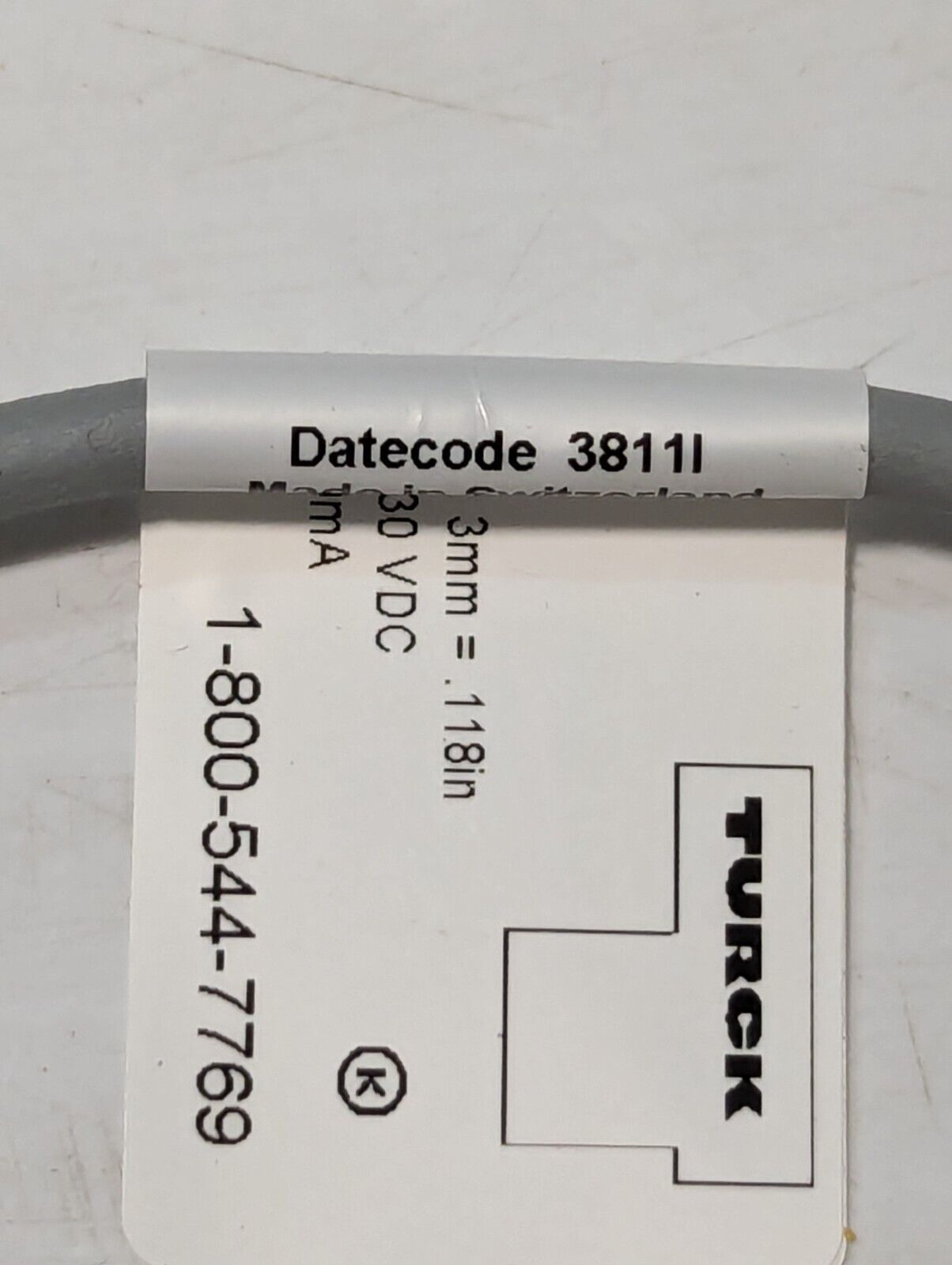 Turck BI3-Q06-AP6X2-0.2M-PSG 3M Sensor 3 Wire - Free Shipping