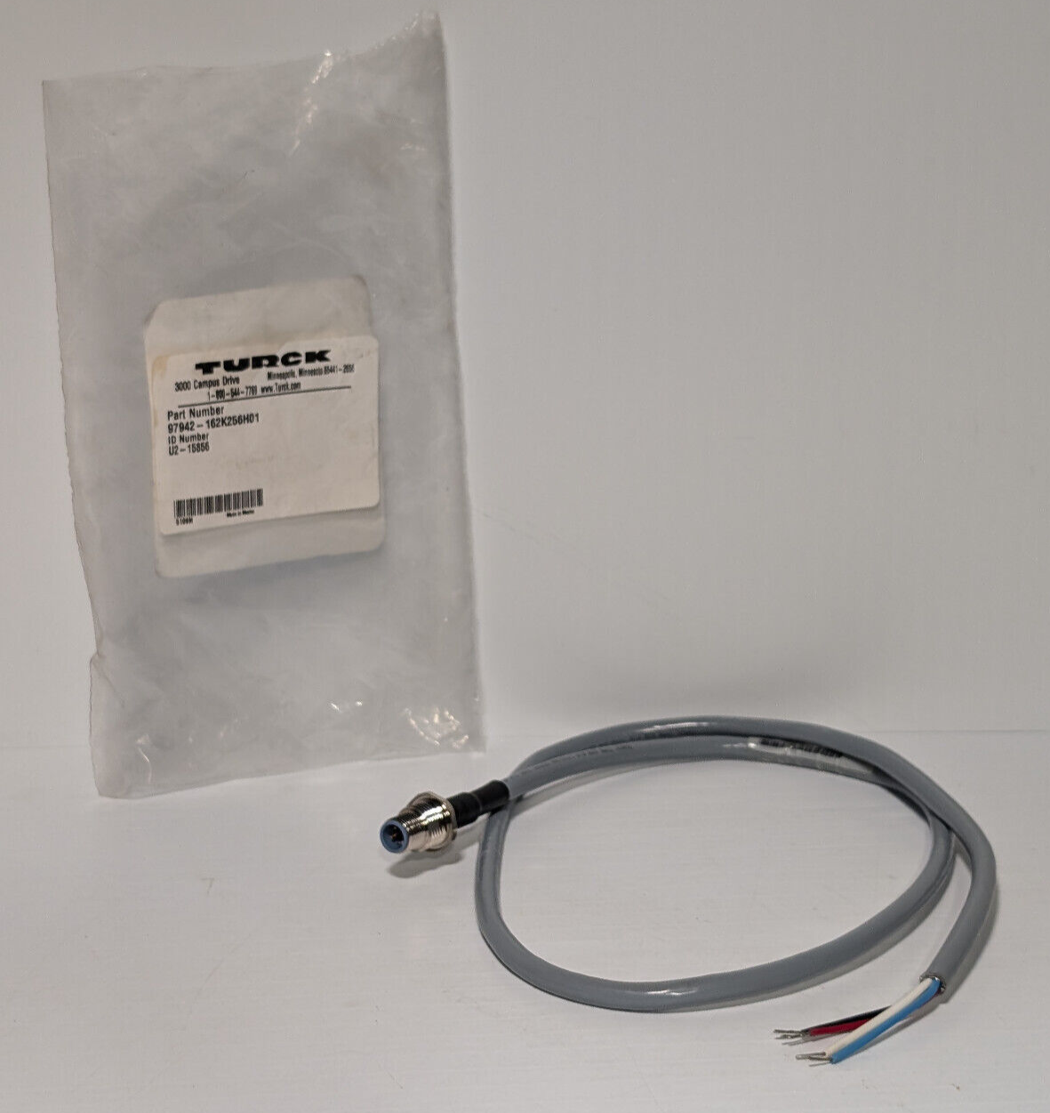 Turck U2-15856, 97942-162K256H01 Industrial Ethernet Cable, Minifast Cord Set