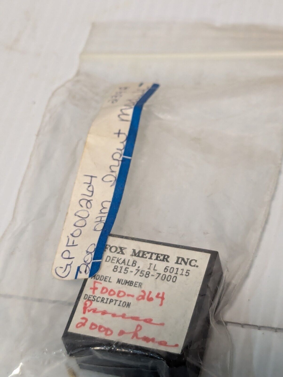 Test Flow Meter using Fox and Bourns Components - Free Shipping