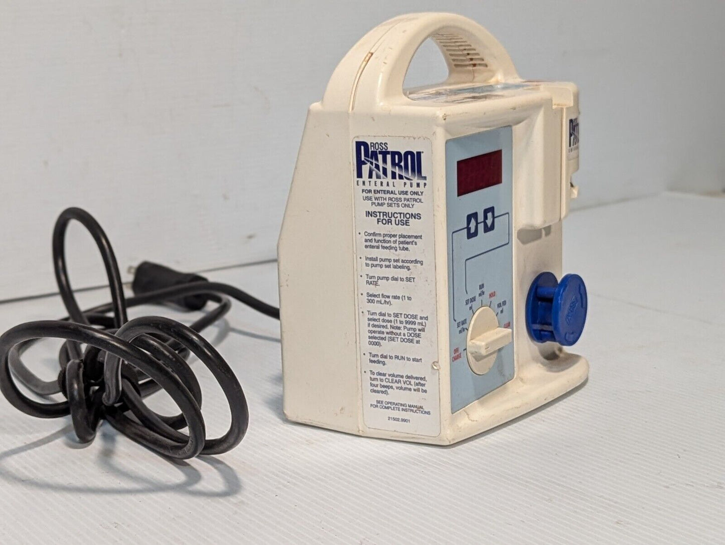 Ross Patrol Enteral Tube Feeding Pump w/ IV Pole Clamp - Free Shipping