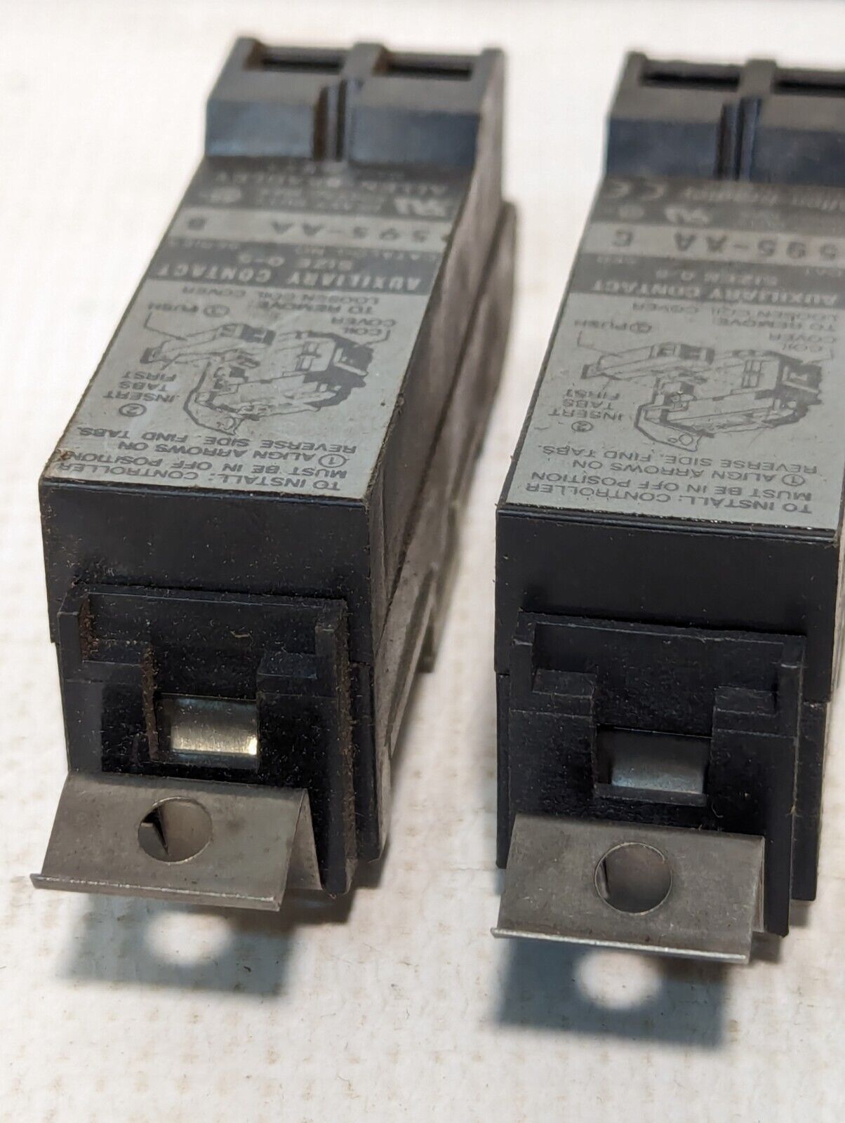 Allen Bradley 595-AA Heavy Duty Size 0-5 Auxiliary Contact - Free Shipping