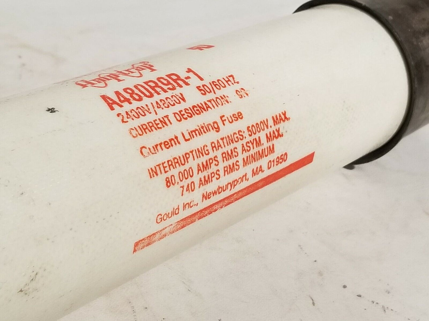 Gould Shawmut Amptrap A480R94-1 2400V/4800V, 50/60 Hz fuse, 4R current designat.