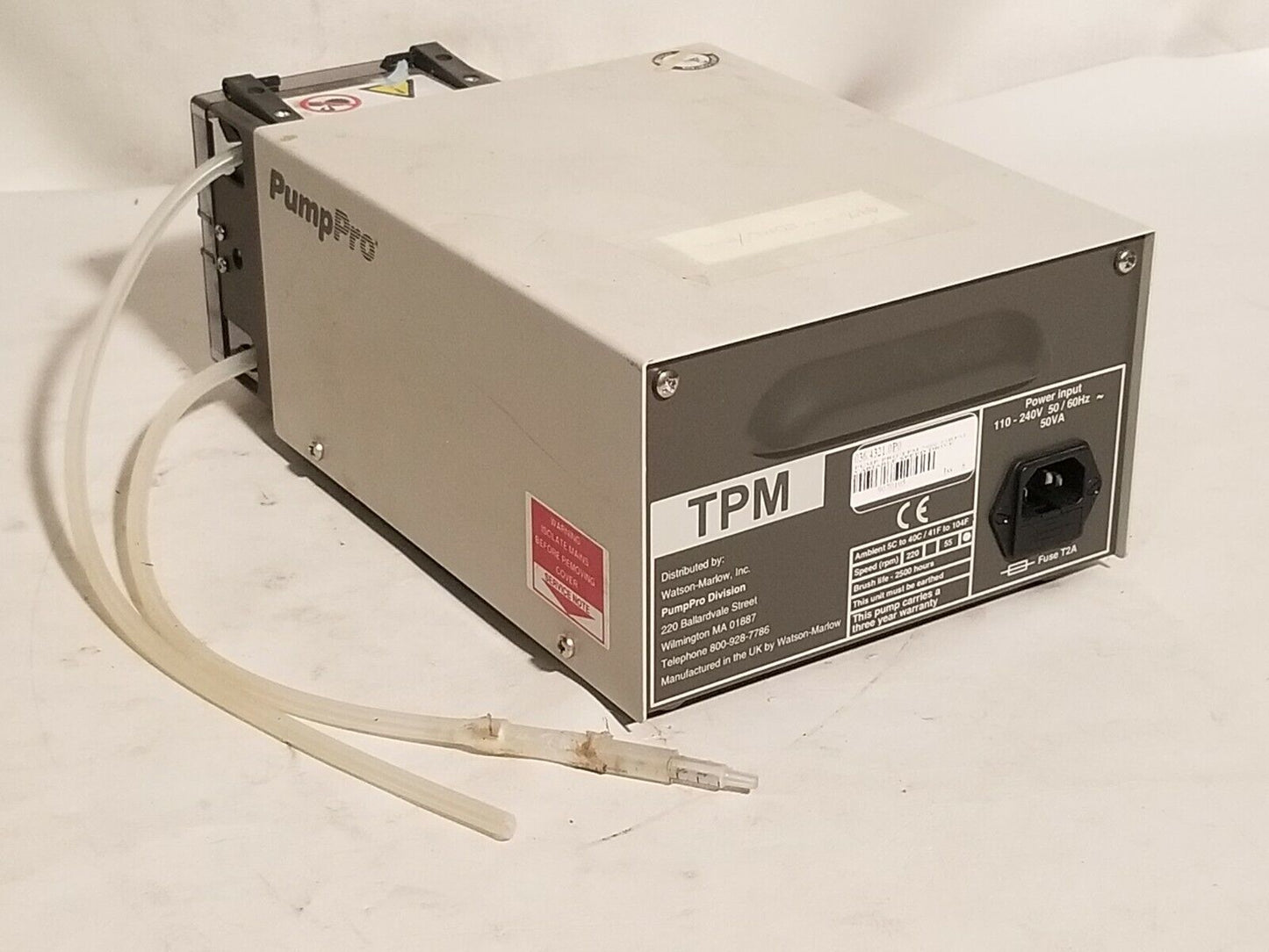 Watson-Marlow PumpPro TPM Peristaltic Pump, 036.4321.0P0 - Free Shipping