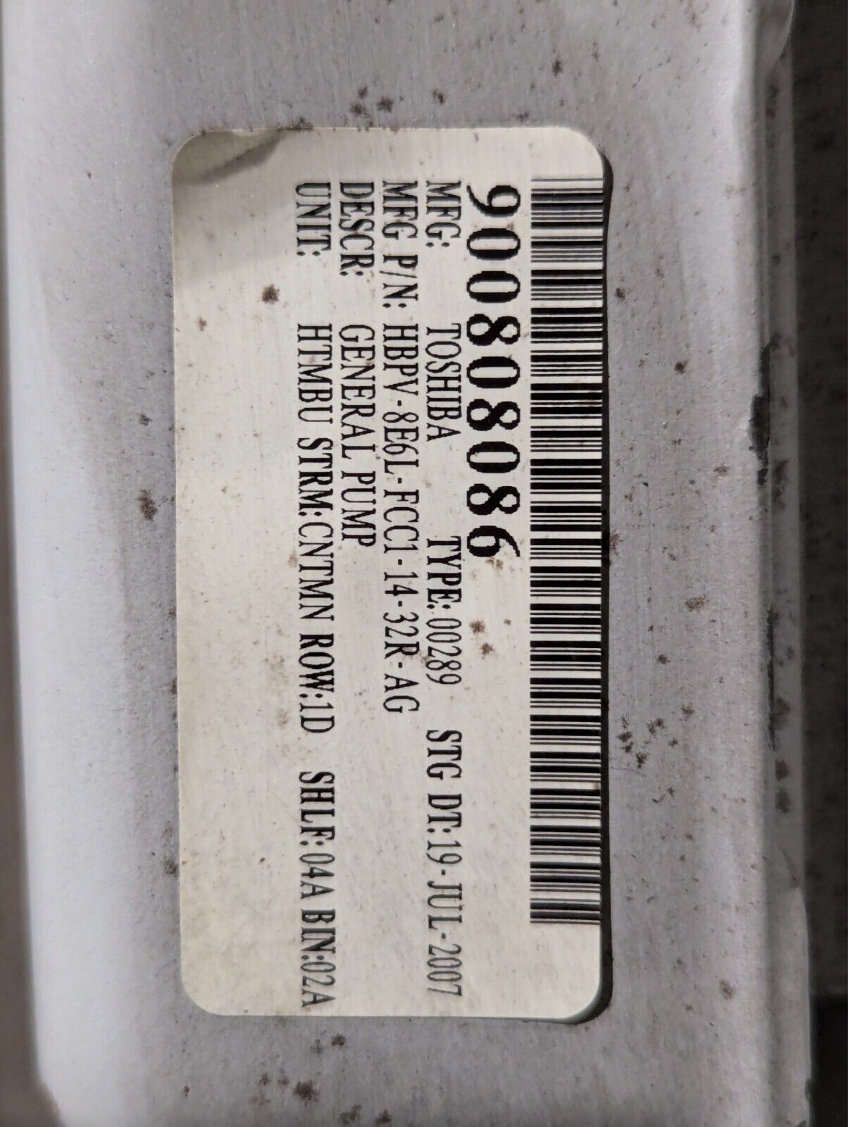 Toyo Toshiba IK FCKLA21 132S Induction Motor: 3.7KW 6 Pole 3PH 200/220V 940RPM
