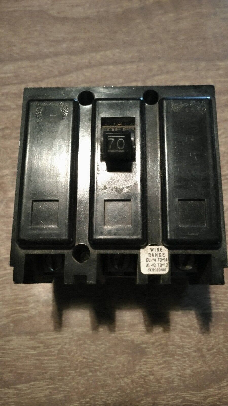 Westinghouse Type BA 70 amp BA3070H 3-pole circuit breaker