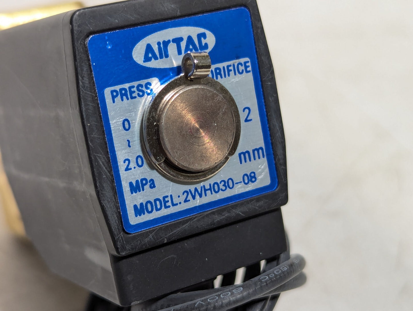 AirTAC 2WH03008BI Fluid Control Solenoid Valve, 2/2 Way, 24VDC, IP65