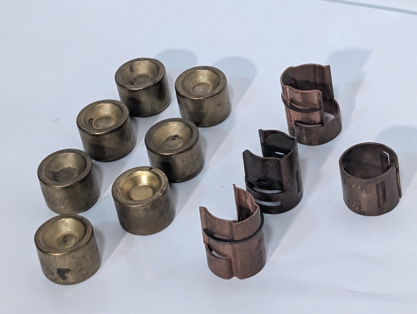 11 Pieces Buss 663-R Fuse Reducer Components, 3 Sets plus 5 Additional Pieces