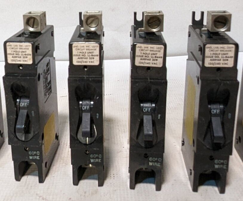Airpax 209-1-4899-1 Circuit Breaker, 120/240 VAC, 1 Pole - Free Shipping