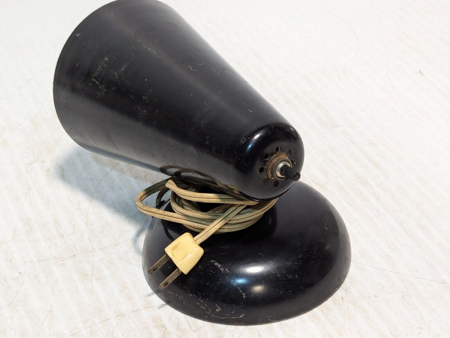 Rare Modern Atomic Black Cone Wall Sconce Light fixture Lamp. - Free Shipping