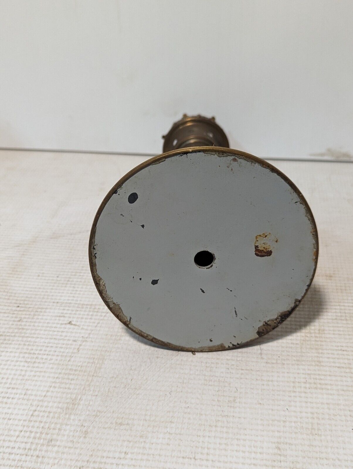 Vintage Brass Spring Loaded Push-up Candle Hurricane Lamp - Free Shipping