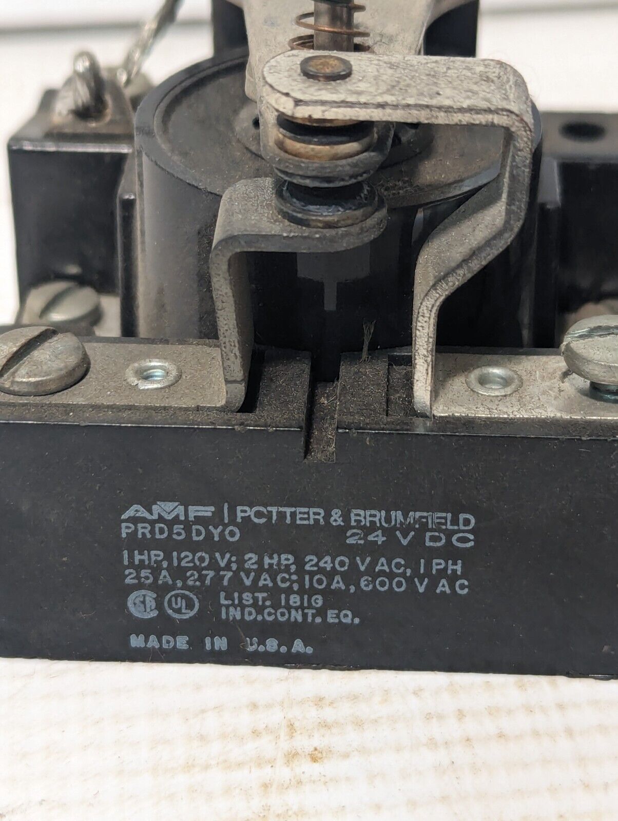 Lot of 2 Potter & Brumfield PRD5DYO Relays, 24VDC - Free Shipping