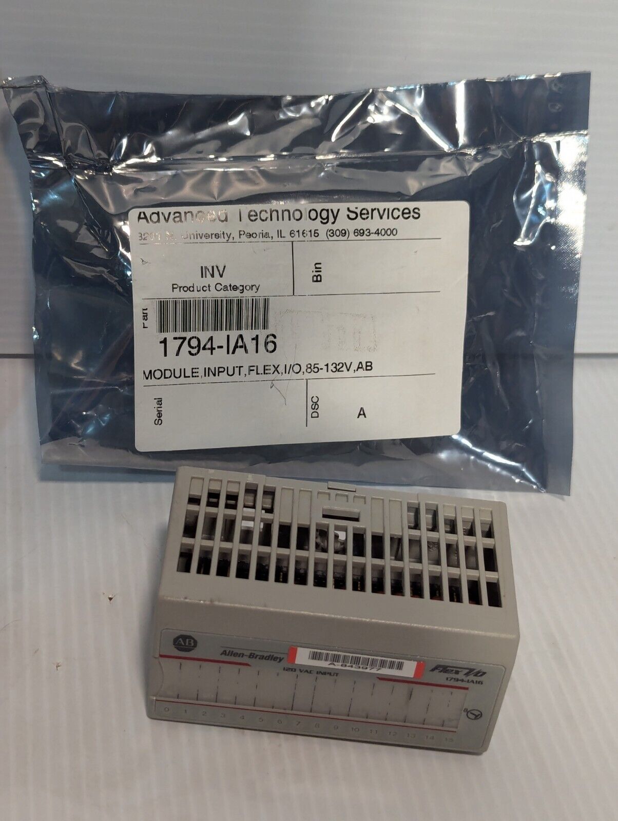Allen Bradley 1794-IA16 SER A Flex I/O 120VAC Input Module 1794IA16 - Free Ship