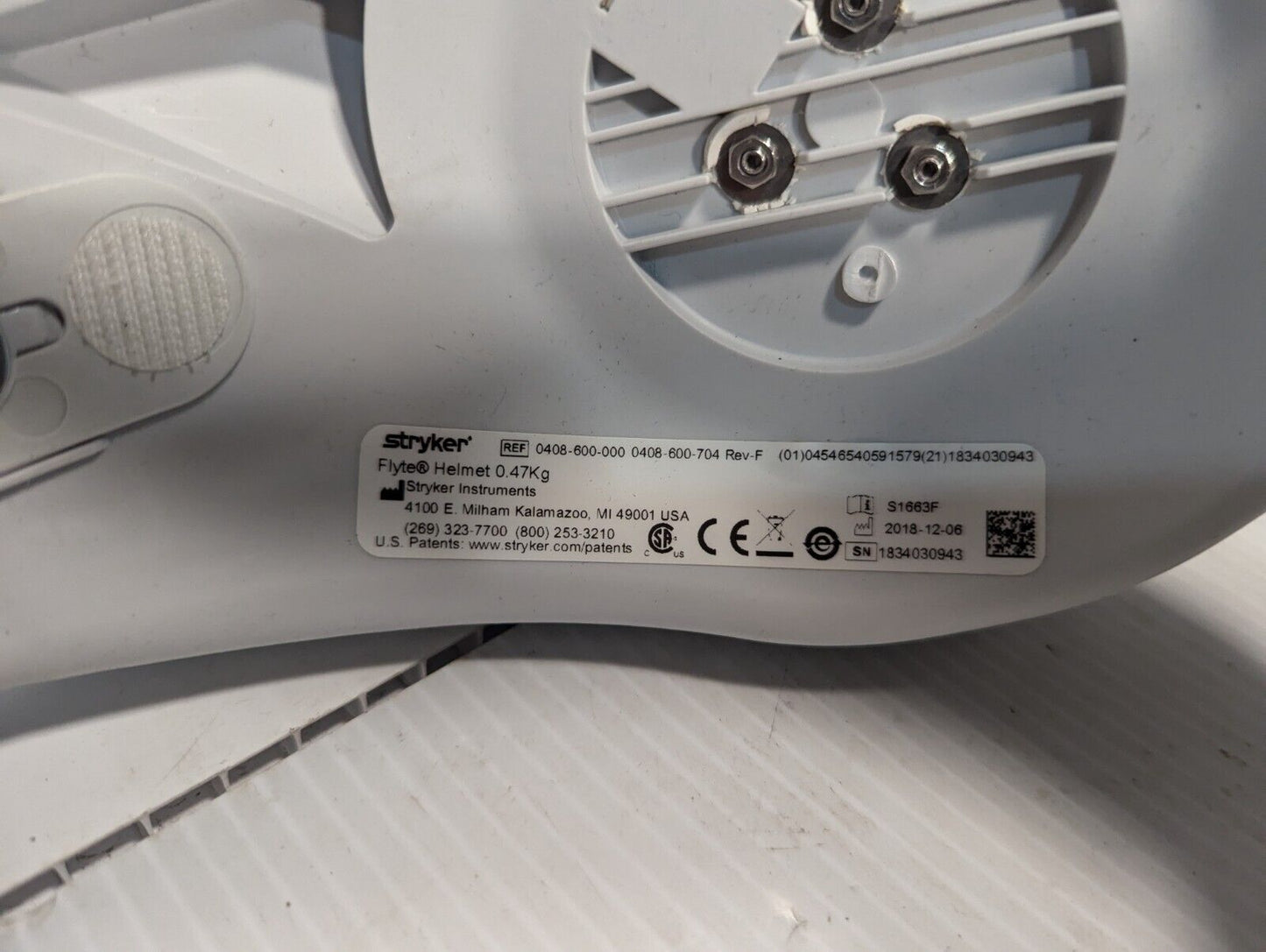 stryker 0408-600-000, 0408-600-704 Flyte helmet, 0.47kg - Free Shipping