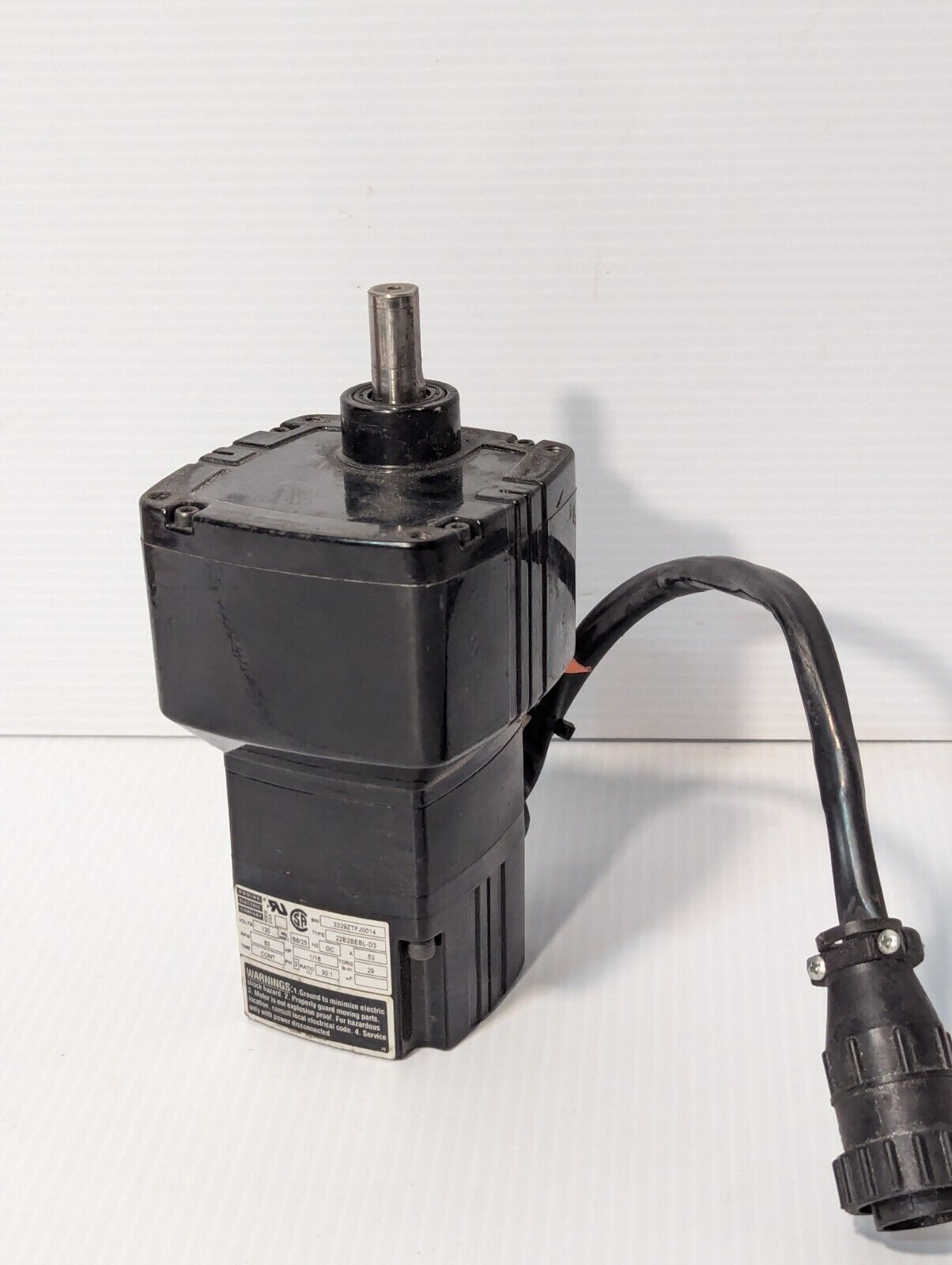 Bodine 22B2BEBL-D3 motor, 1/16 HP, 130VDC, 83RPM, 29 lb-in, cont - Free Shipping