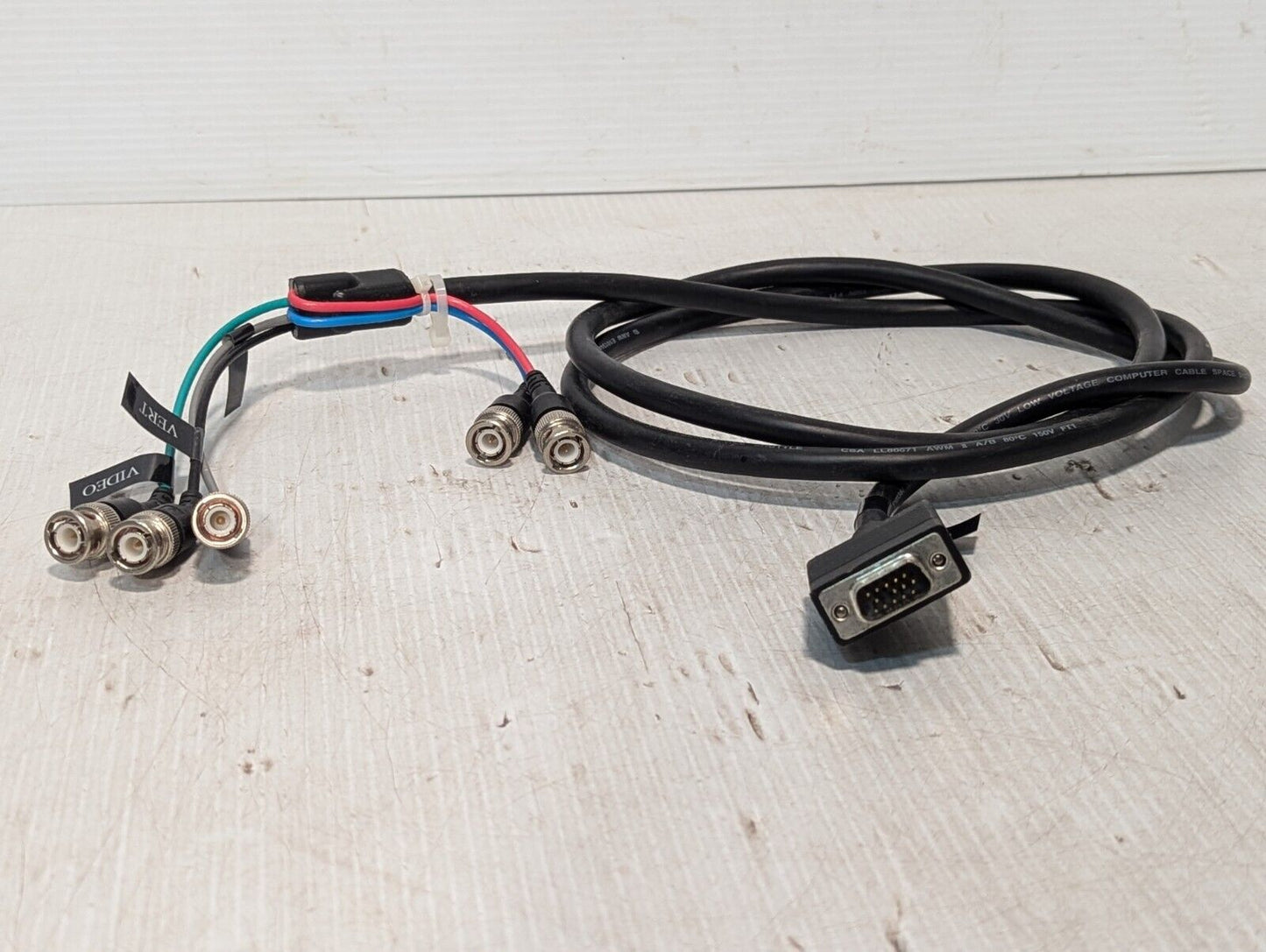 SVGA HD-15 to 5 BNC RGB Video Cable for HDTV Monitor cable - Free Shipping