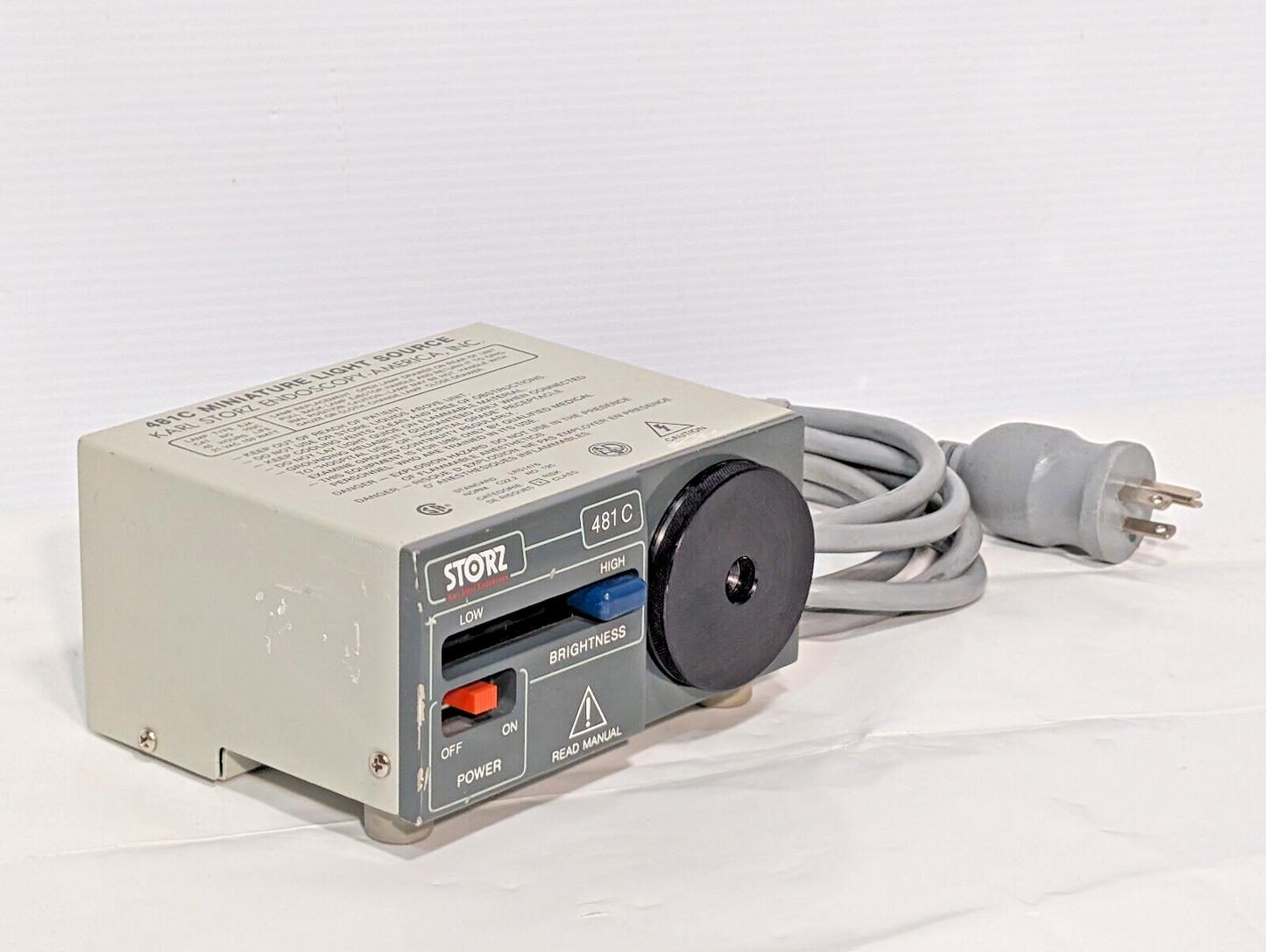 Storz 481C Miniature Lightsource, Endoscopy, 117 VAC, 50/60 Hz, Made in USA