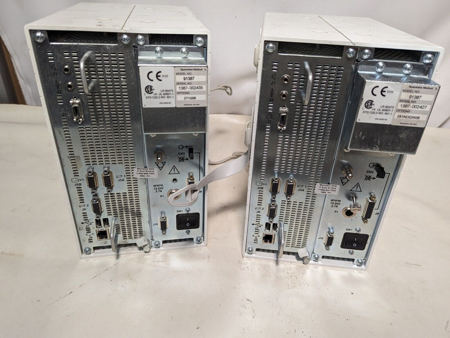 Spacelabs Medical Datex-Ohmeda 91387 module rack for patient monitors