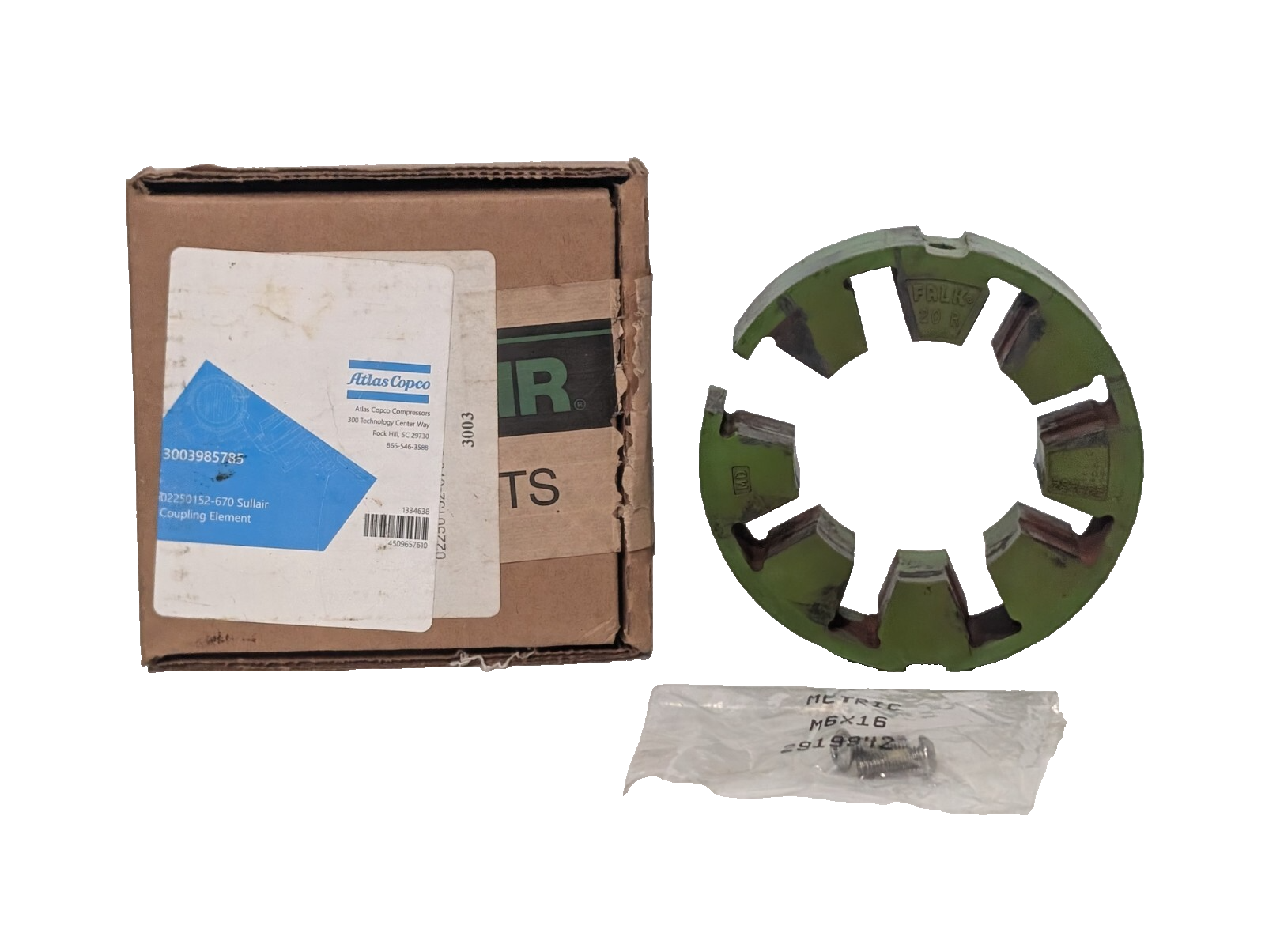 Sullair 02250152-670 Falk Wrapflex 20R Green Coupling Cushion Element 364246