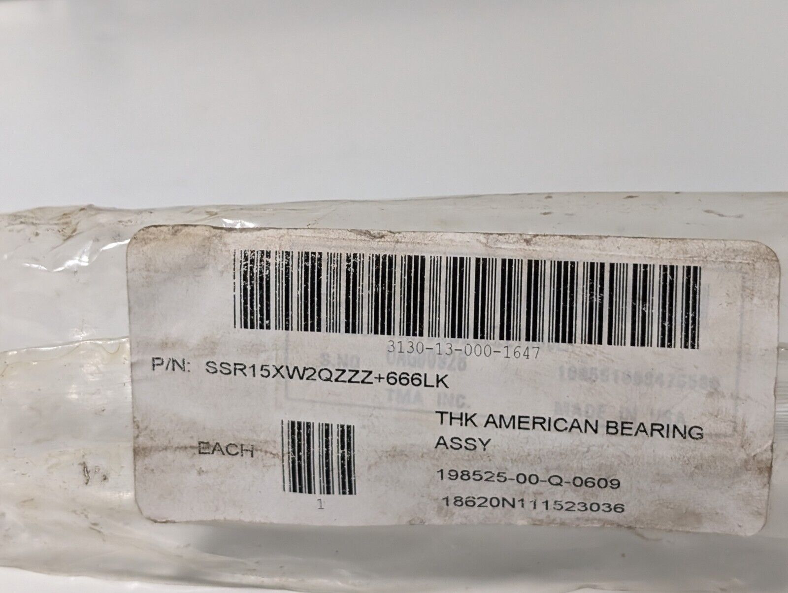 THK SSR15XW2QZZZ+666LK SSR Series Linear Guide Slide Rail Assembly 2 LM Blocks