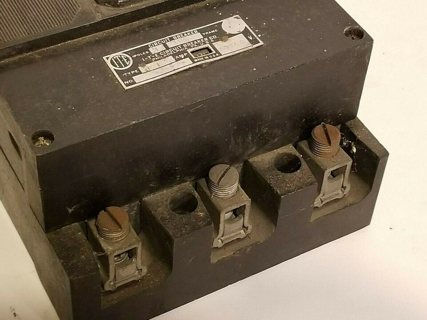 ITE ET3090 circuit breaker, 3 pole, 90 amps, 277 VAC, used, 100 frame