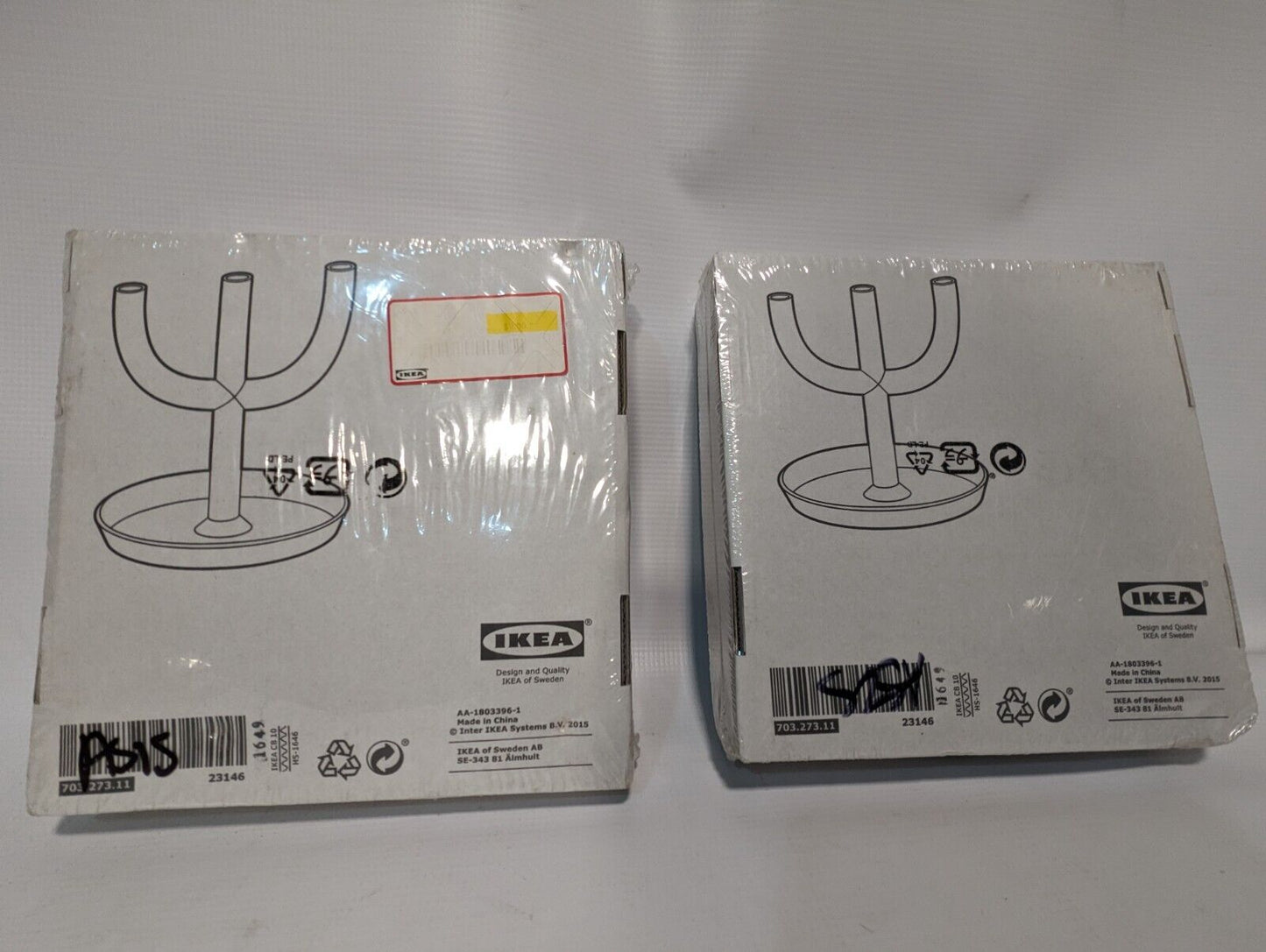 IKEA Enighet 3 Candle Candlestick Black Metal 8 3.4"H Candelabra NEW Xmas Modern