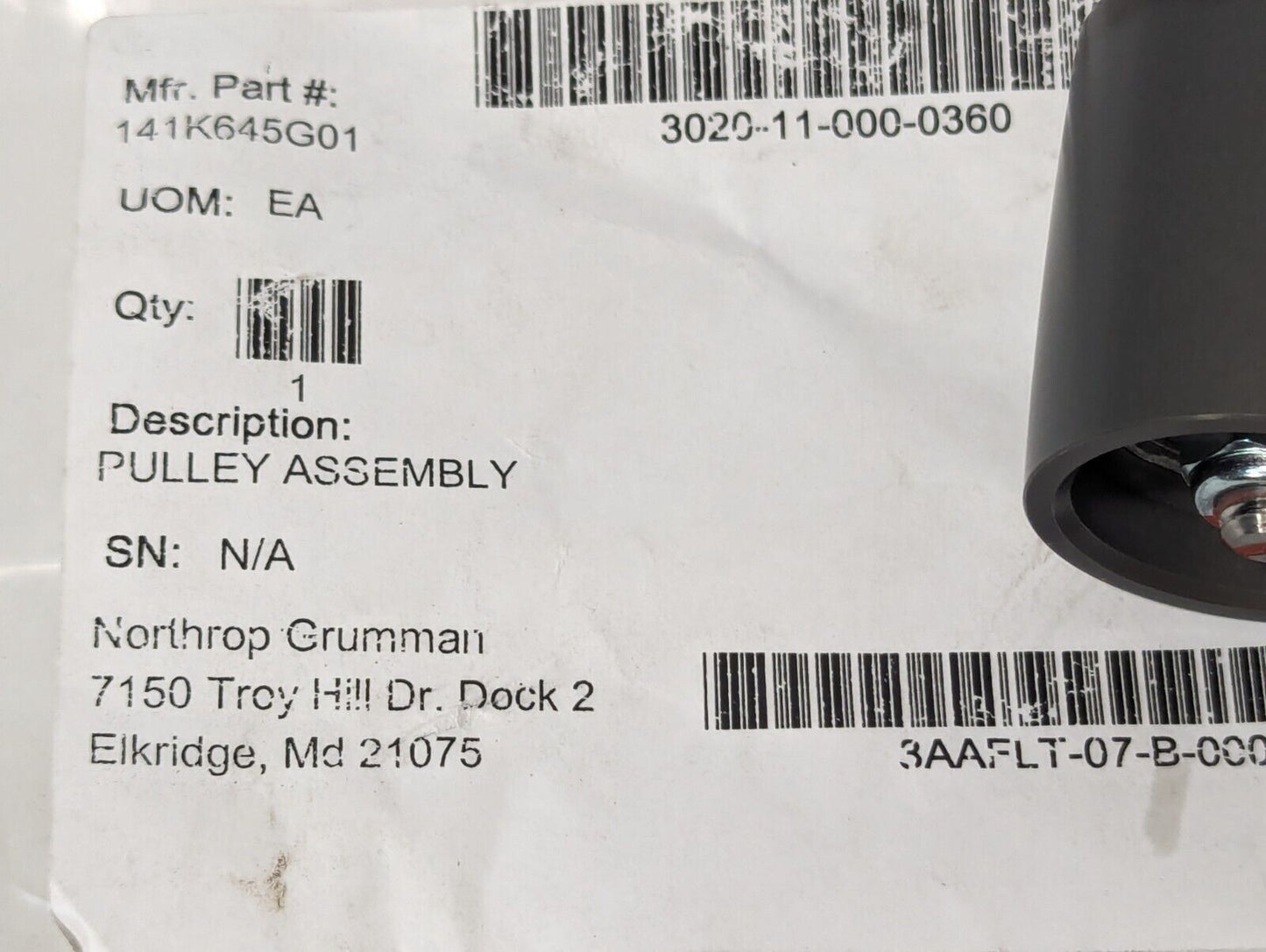 Nordex Pulley Assembly 141K645G01, 3020-13-000-0360 - Free Shipping