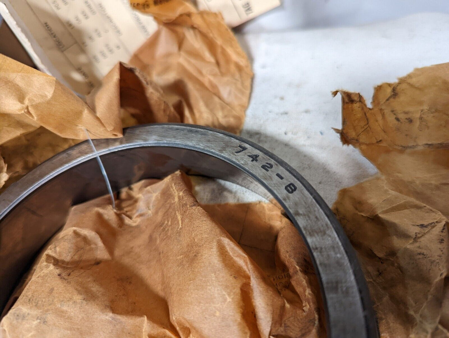 Timken 742-B cup, tapered roller bearing cup