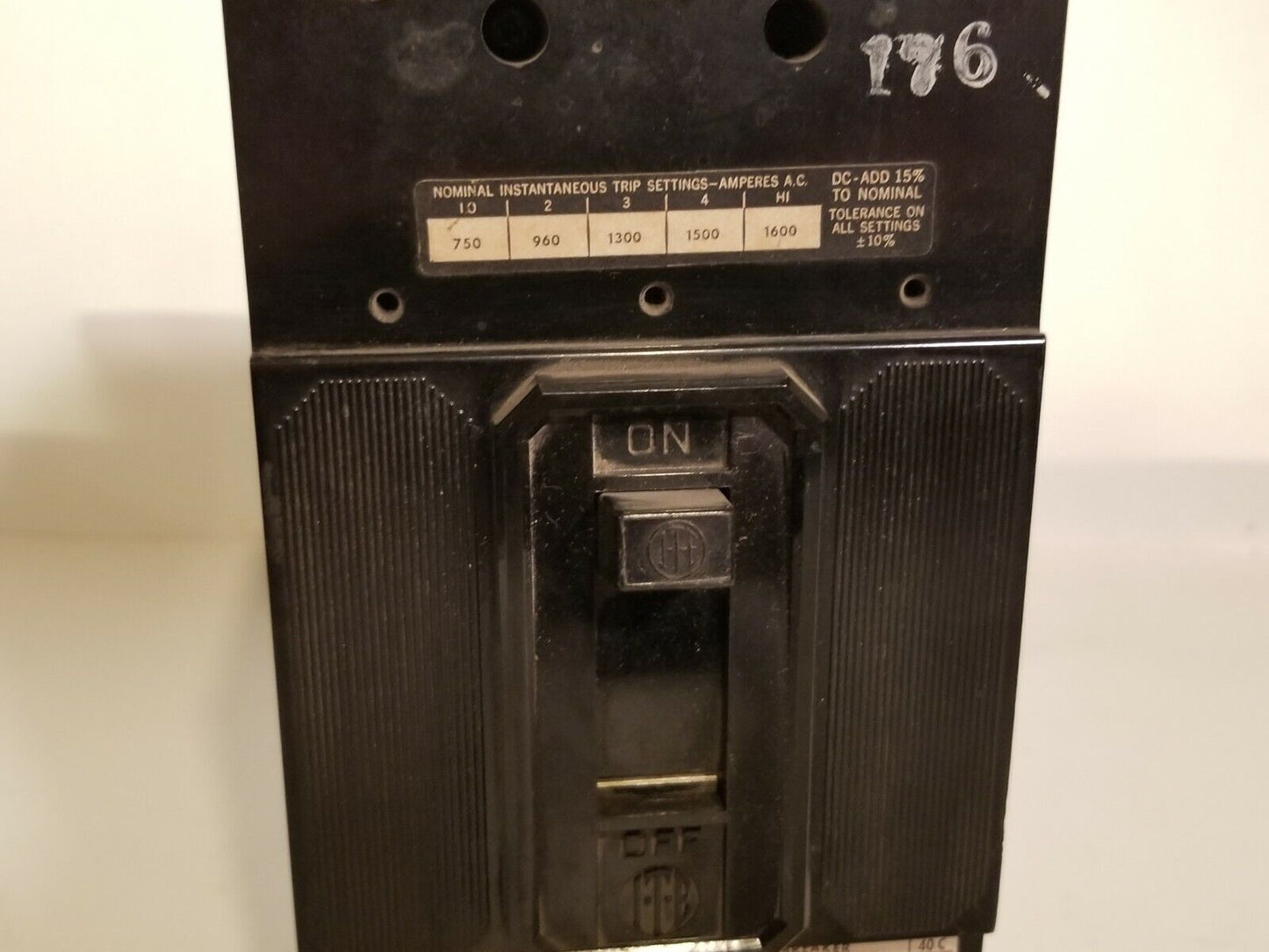 ITE FJ3-B150 Circuit Breaker 3 Pole 600VAC 125/250 VDC 150A