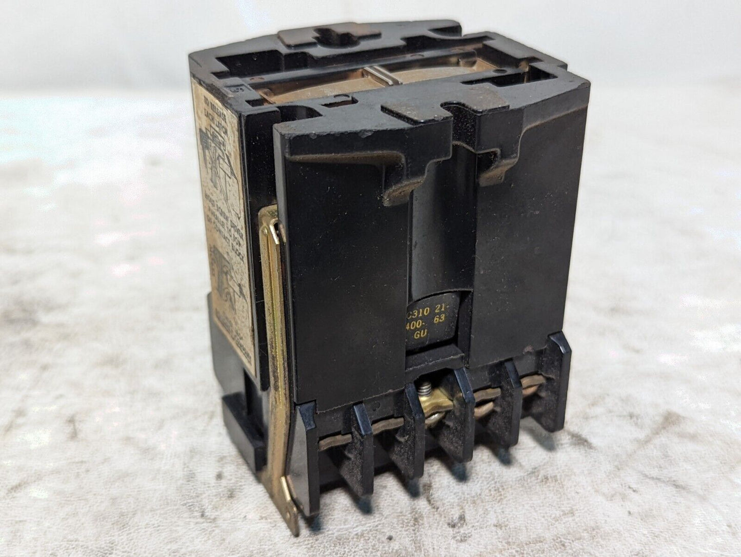 Square D 8501GO40 control relay, 110/120VAC coil, 8501G040
