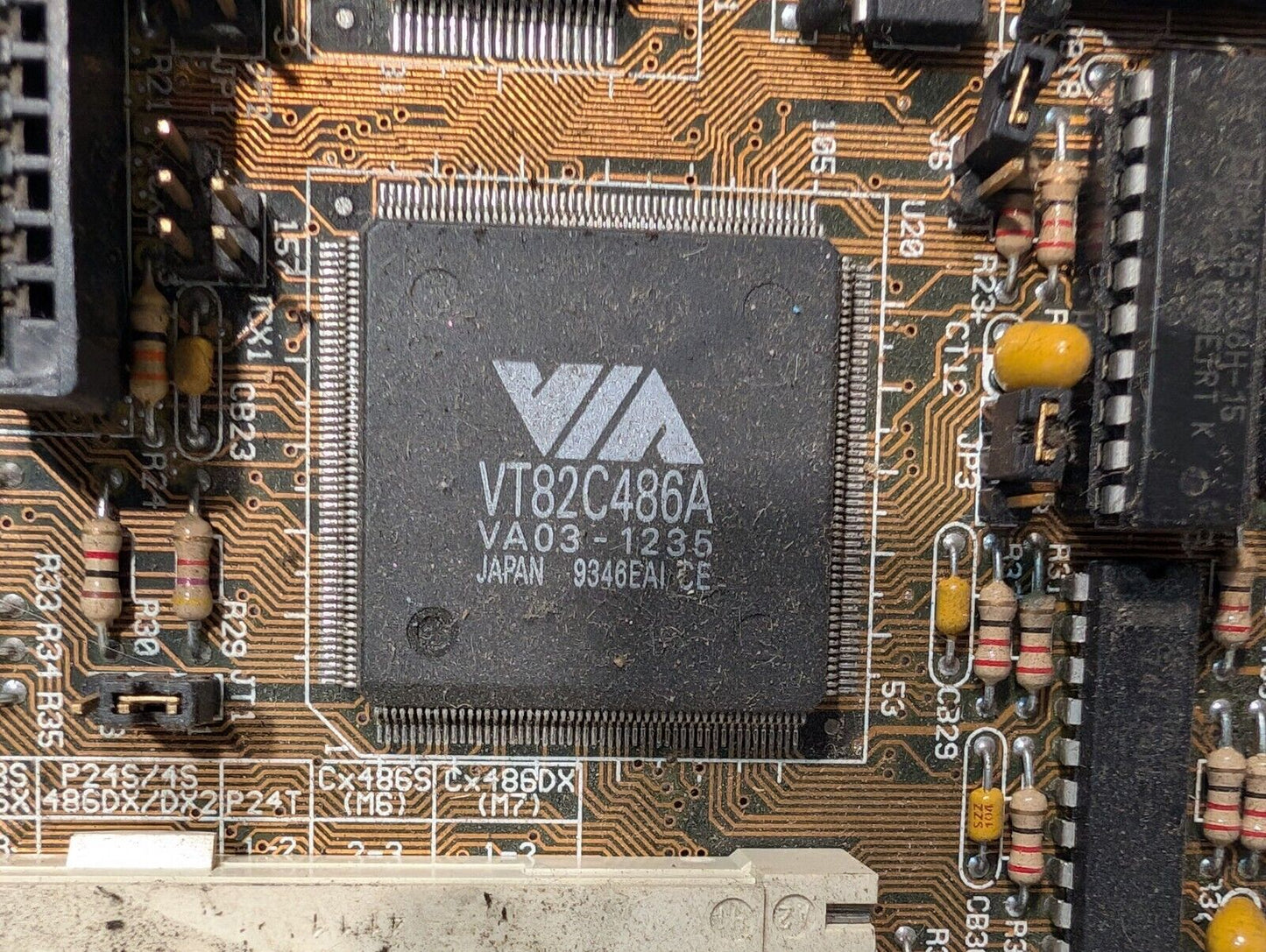 Vintage Magitronic A-BL2466C 486-GVT-2 Desktop Motherboard-Free Shipping