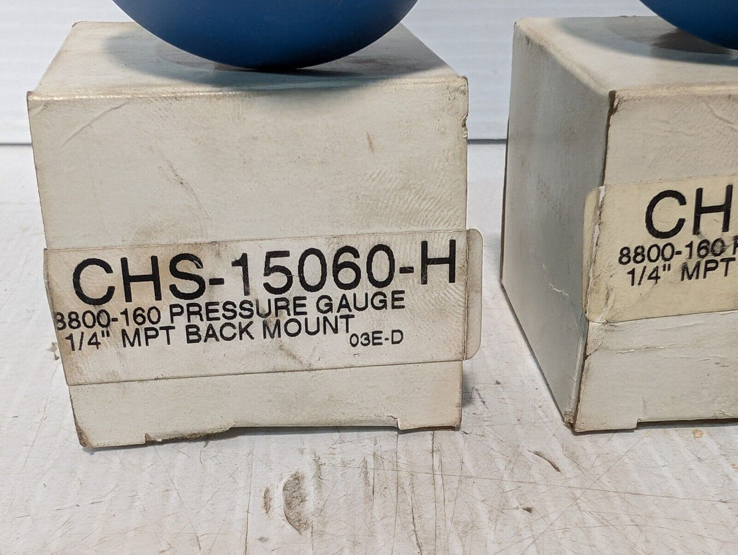 Lot of 3 Coilhose 8800-160 2" Pneumatics Pressure Gauge Back Mount, 160 Psi USA