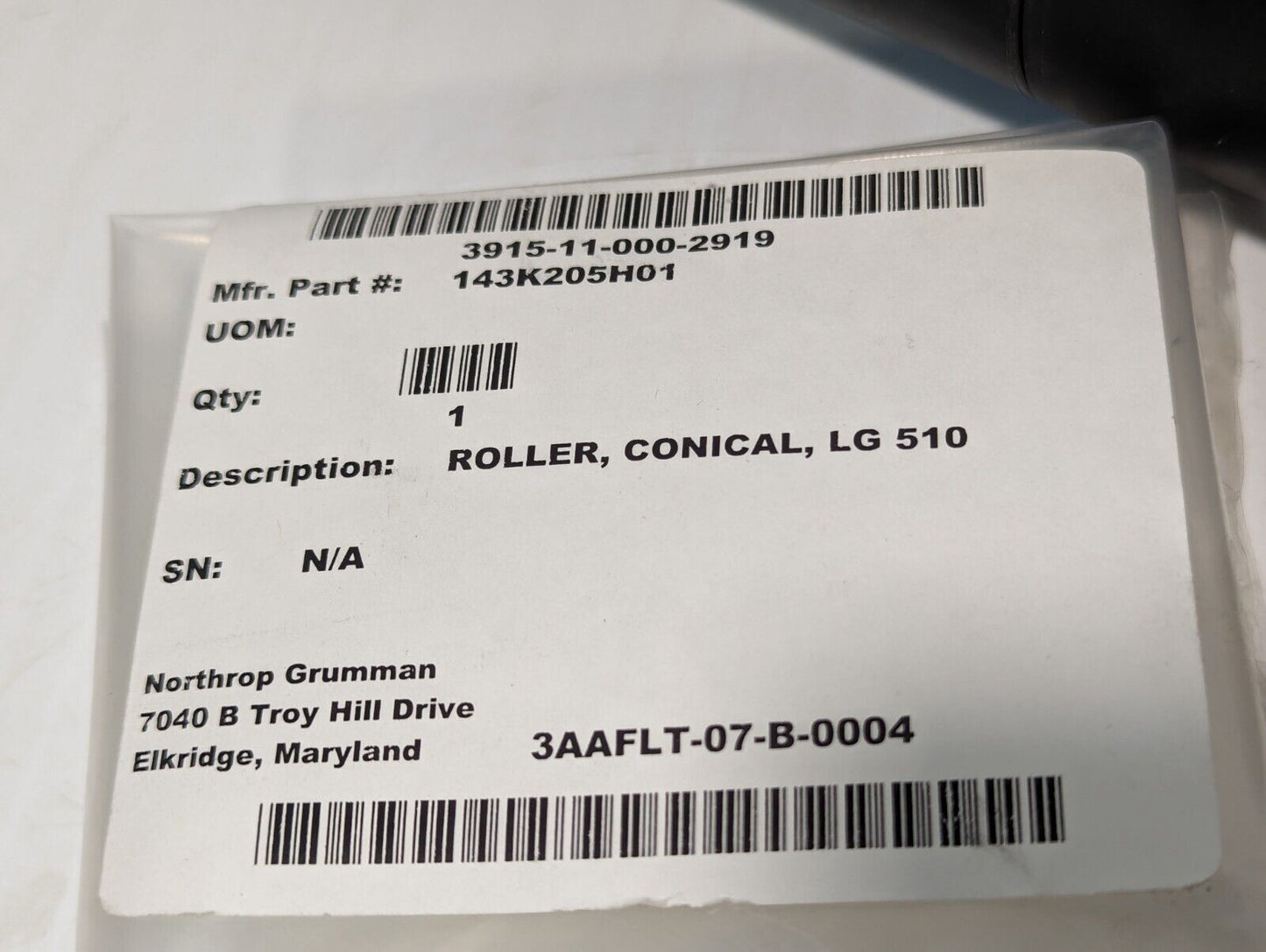 143K205H01 Conical Tapered Roller - Free Shipping