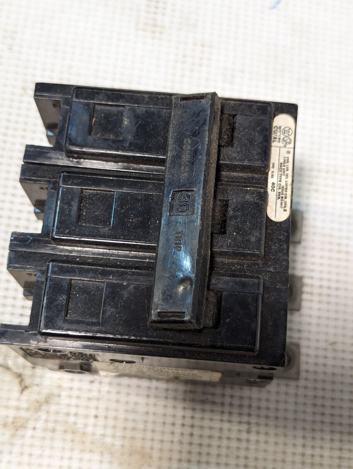 Westinghouse BAB3030H Circuit Breaker, 30A, 240VAC, 3-Pole - Free Shipping
