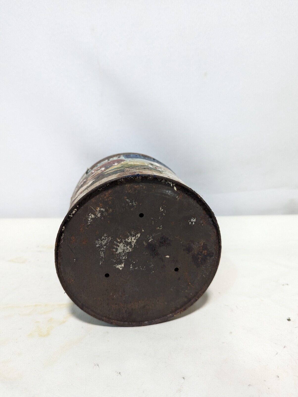 Vintage El Setti Round Cigar Advertising Tin 1926 5" tall x 5.5" dia. Rare