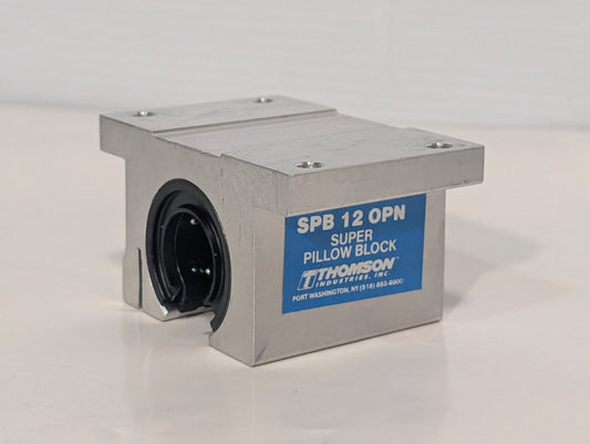 Thomson SPB 12 OPN Linear Pillow Block Bearing: Self-Aligning, Open Housing