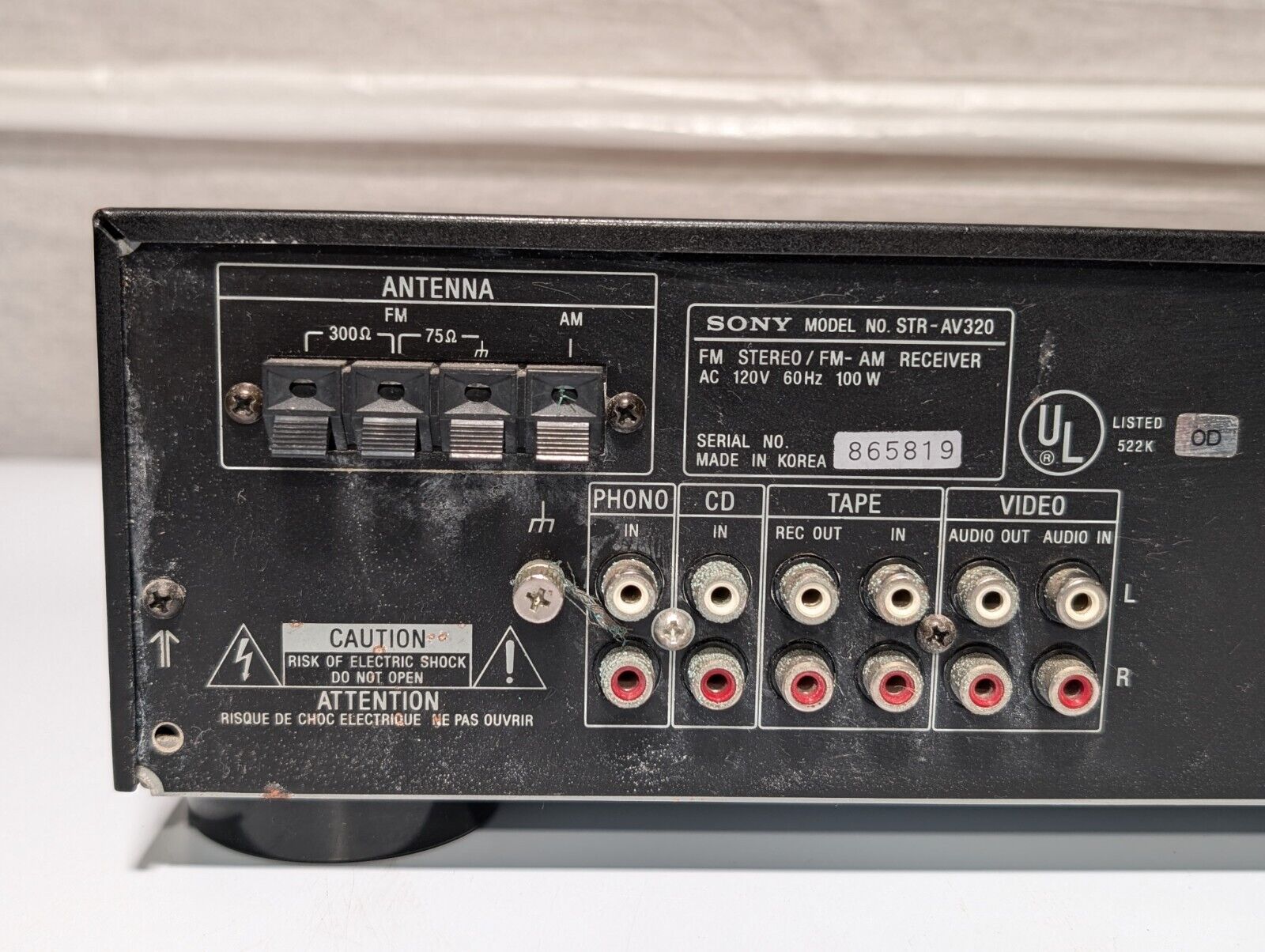 Sony STR-AV320 Stereo Amplifier, Audio/Video Control Center, 100W