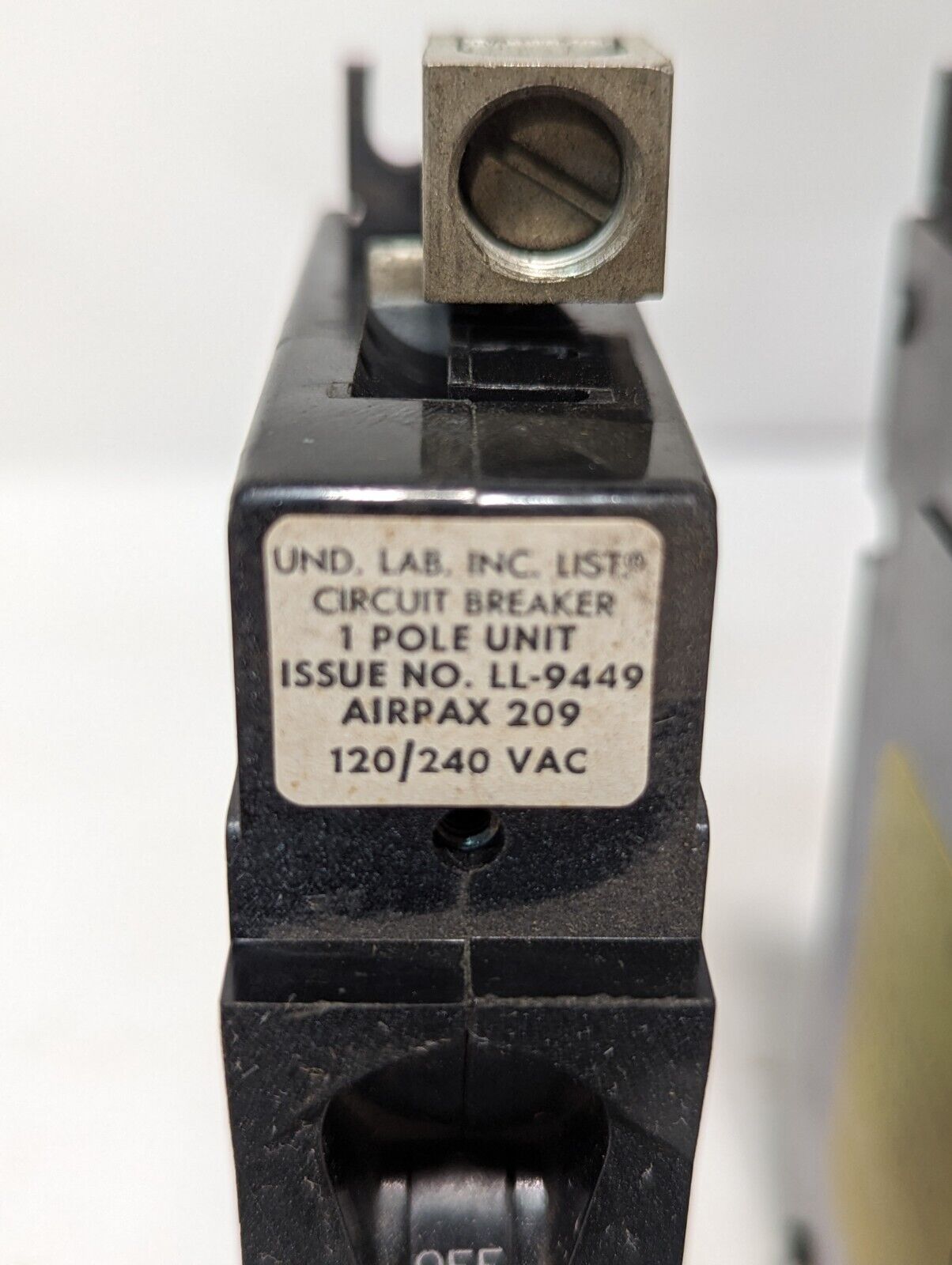Airpax 209-1-4899-25 Circuit Breaker, 25A, 120/240 VAC, 1 Pole